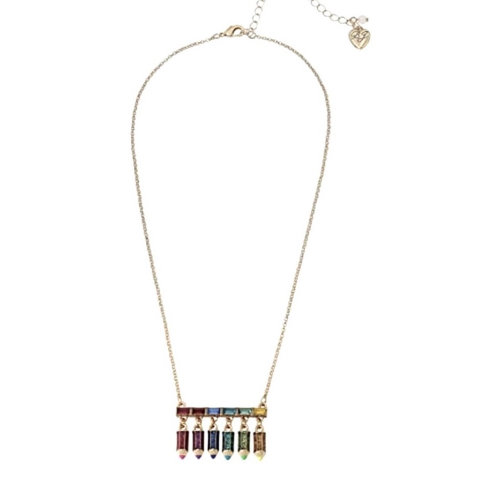 NWT Betsey Johnson Crayon Necklace